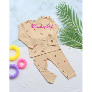 Bộ thun lạnh papa mama cho bé