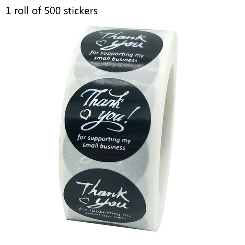 Bộ 500 Miếng Dán Chữ thank you Màu Vàng / Bạc Trang Trí Tiệc Cưới