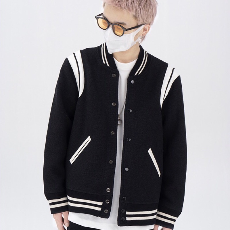 Áo Khoác Jacket Nỉ Dạ Teddy Bomber Đỏ Đô | BigBuy360 - bigbuy360.vn