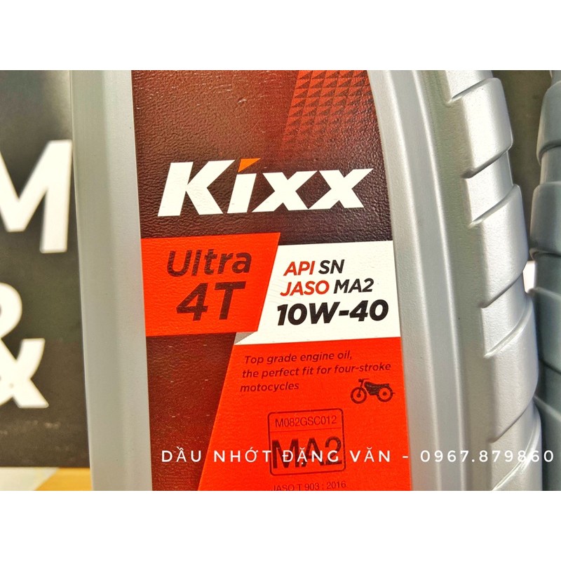 Dầu Nhớt Kixx Ultra 4T 10W40 1L API SN Fully Synthetic chính hãng