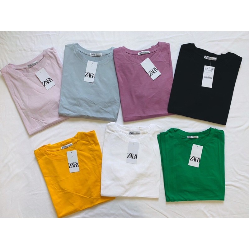 Áo thun cổ tròn trơn Za hot nhất 🌈🌈