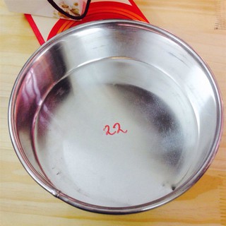 Khuôn bánh nhôm tròn gia công 22 cm đáy liền - đáy rời