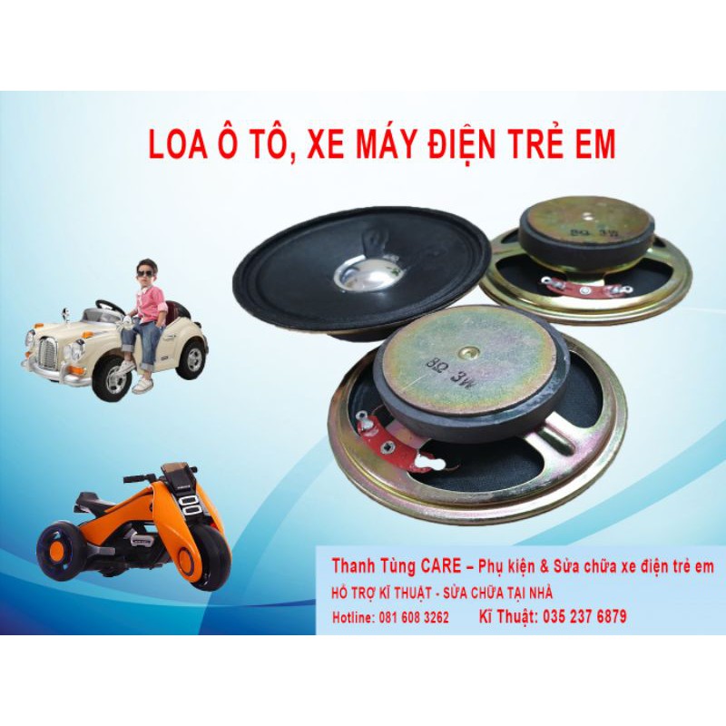 ❤ Loa phát nhạc ô tô, xe máy điện trẻ em 8 Ohm - 3W