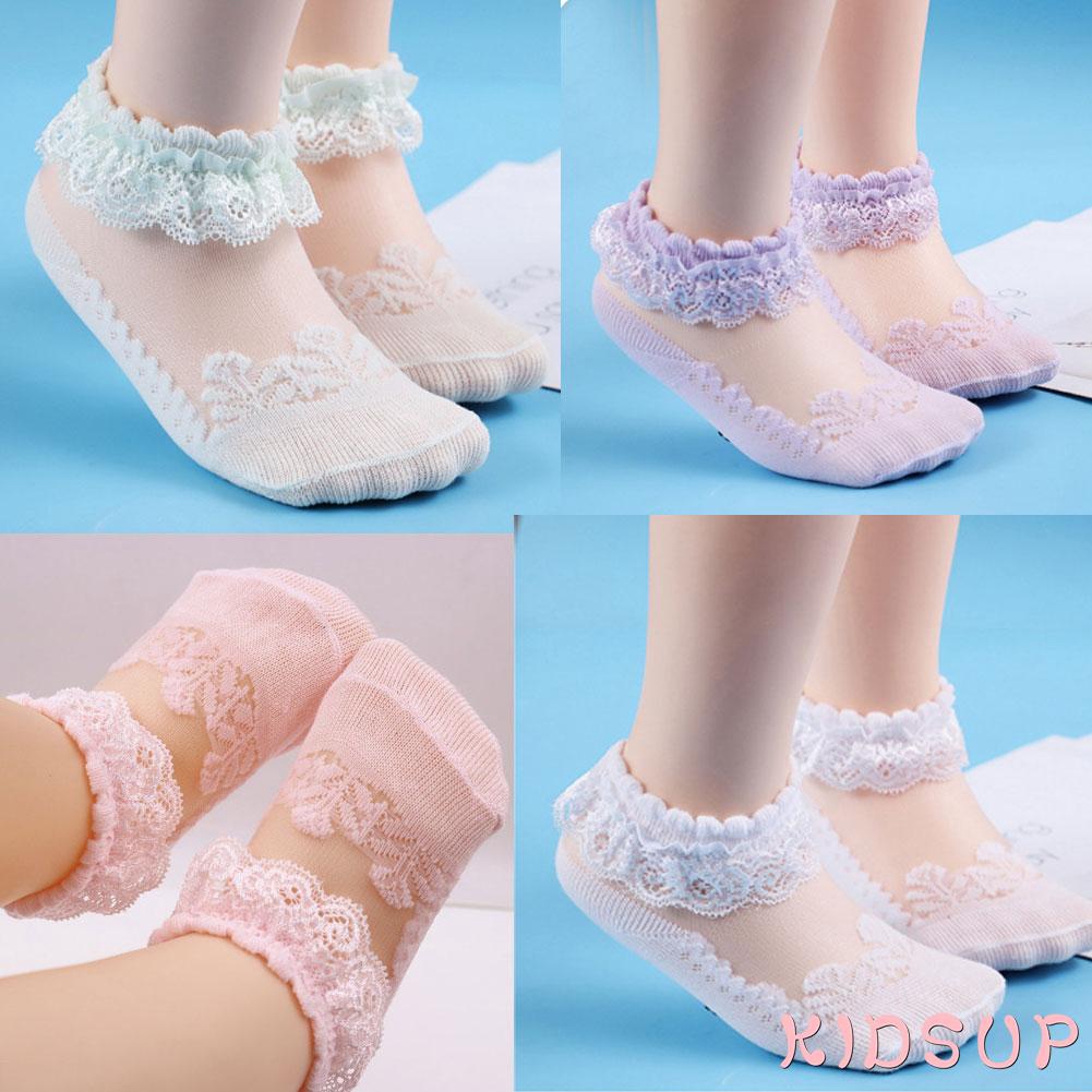 Đôi Tất Ren Cổ Thấp Xinh Xắn Dành Cho Bé Gái