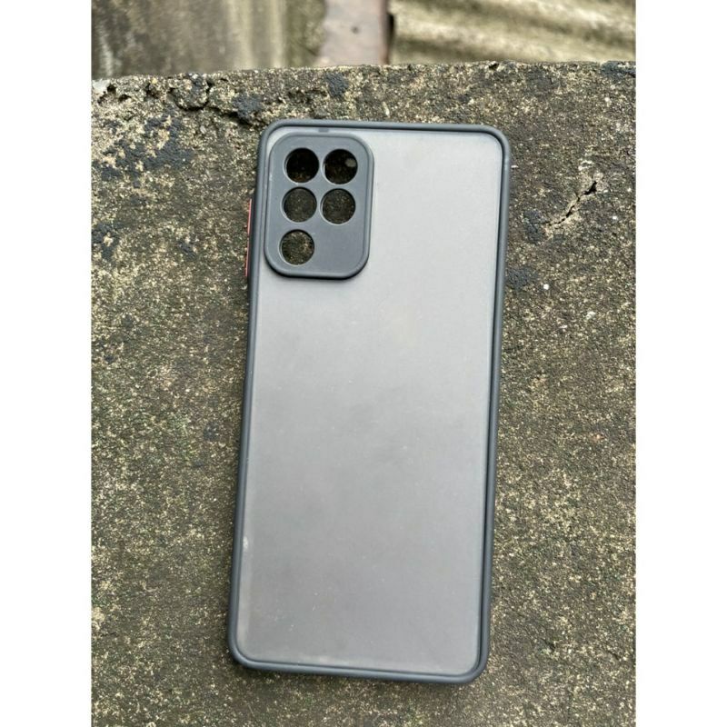 Ốp lưng Samsung Galaxy A22 4G/A22 5G nhám, viền đen, chống sốc