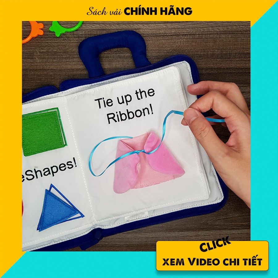 Sách vải cho bé My Quiet Book chính hãng cao cấp