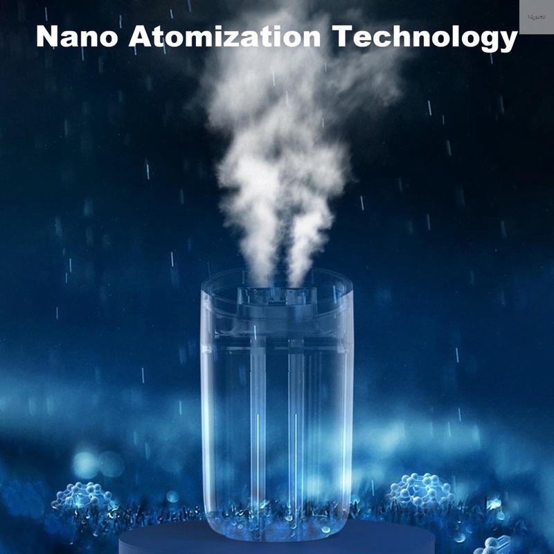 Máy Phun Sương Tạo Độ Ẩm Không Khí 3l Cỡ Lớn Kèm Hai Vòi Phun Tiện Dụng Cho Văn Phòng / Xe Hơi
