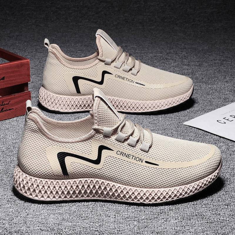 Giày thể thao nam sneaker thoáng khí Crnetionn đế đan mẫu mới 2022