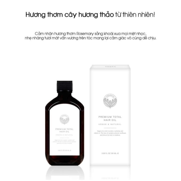 Tinh Dầu Dưỡng Tóc Premium Total Hair Oil Terapic 100ml