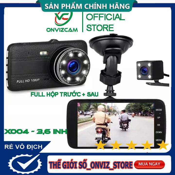 [CHÍNH HÃNG] Camera Hành Trình Ô tô X004 trước sau full HD tích hợp 8 Đèn LED thường hỗ trợ ban đêm