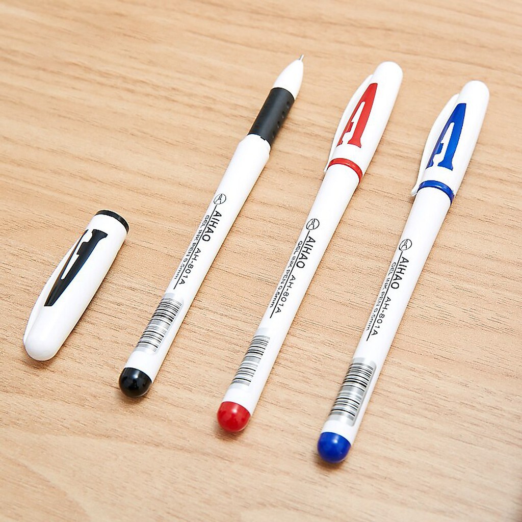 Bút Chữ A/ Bút nước Chữ A AiHao AH-801- màu Xanh/Đen/Đỏ có ruột thay thế