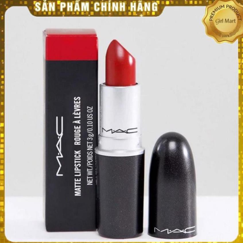 Son Mac Ruby Woo 707 màu đỏ cổ điển siêu sang chảnh