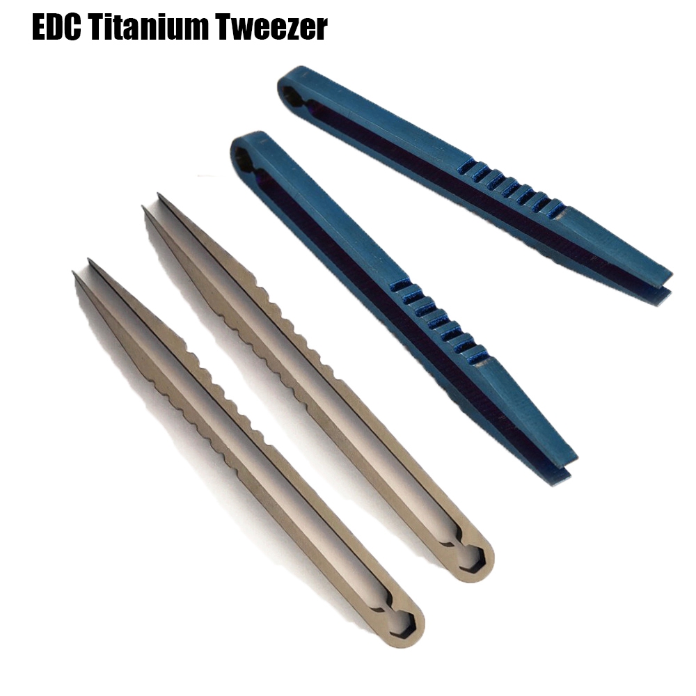 Nhíp Gắp Bỏ Túi TC4 Bằng Titan Chất Lượng Cao 2 Màu Tc