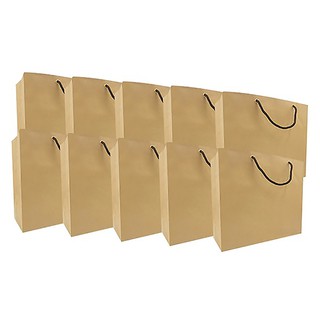 Combo 100 Túi giấy kraft trơn KT08 (KT: 26 x 30 x 12 cm)