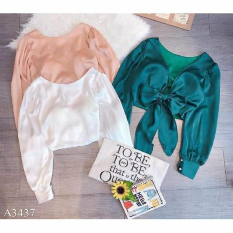 Áo lụa cột nơ sau | BigBuy360 - bigbuy360.vn