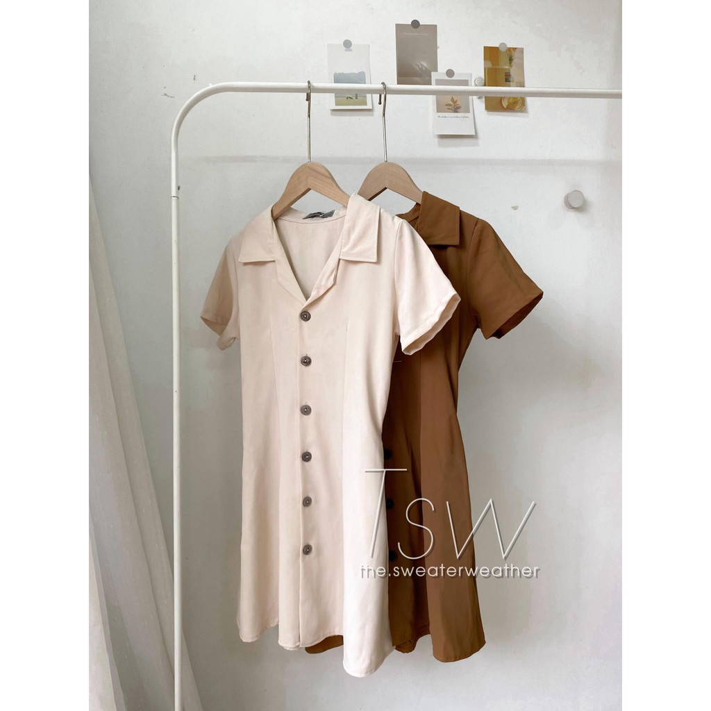 Váy cổ vest voan lưng chun (Ảnh thật) | BigBuy360 - bigbuy360.vn