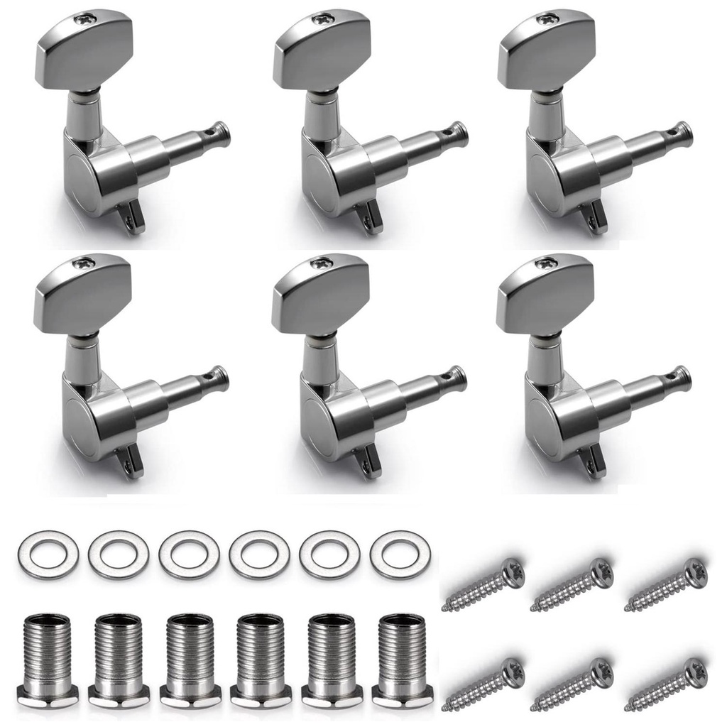 Set 6 Núm Vặn Điều Chỉnh Âm Lượng Hình Vuông Cho Đàn Guitar|Đóng Cửa Chất Lượng Cao Tiện Dụng