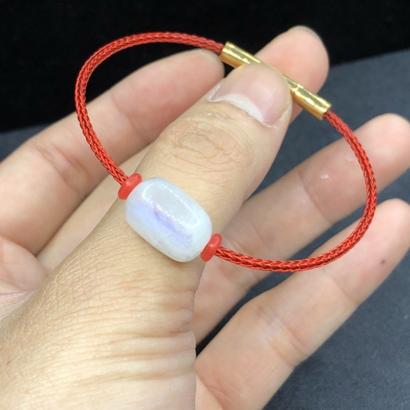 Lu Thống Moon/Mặt Trăng dây cáp cứng xịn xò - làm theo size tay từng người - Lu trắng ánh xanh