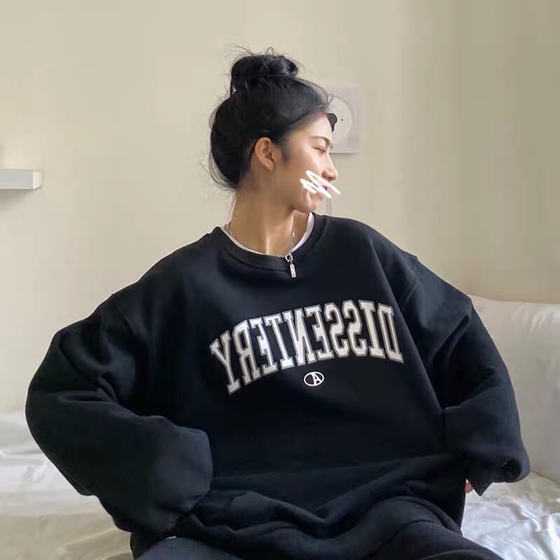 Áo Sweater Dissentery phong cách Ulzzang Hàn Quốc tay dài họa tiết in hình phong cách cá tính CoolZ CZ5061 | BigBuy360 - bigbuy360.vn