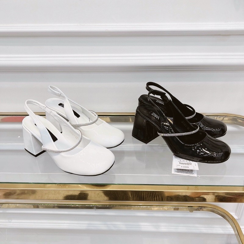 Sandal cao gót quai đa bít mũi hàng cao cấp fullbox