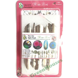 Bộ 10 kim làm rau câu 3D inox nhãn hiệu Ngọc Huệ BỘ SỐ 16 - HÀNG CHÍNH HÃNG + tặng kèm 1 kim nhụy trong mỗi bộ