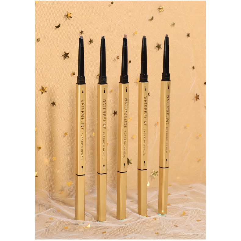 Bút Chì Kẻ Lông Mày Hai Đầu Siêu Mịn Không Thấm Nước Và Mồ Hôi Lâu Trôi Tự Nhiên Kèm Đũa Vàng Nhỏ Hàng Mới 2022