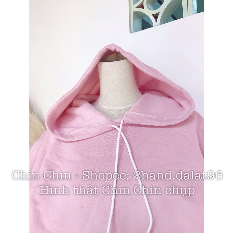 [ hoodie new ] Áo hoodie màu hồng cho nữ Túi to