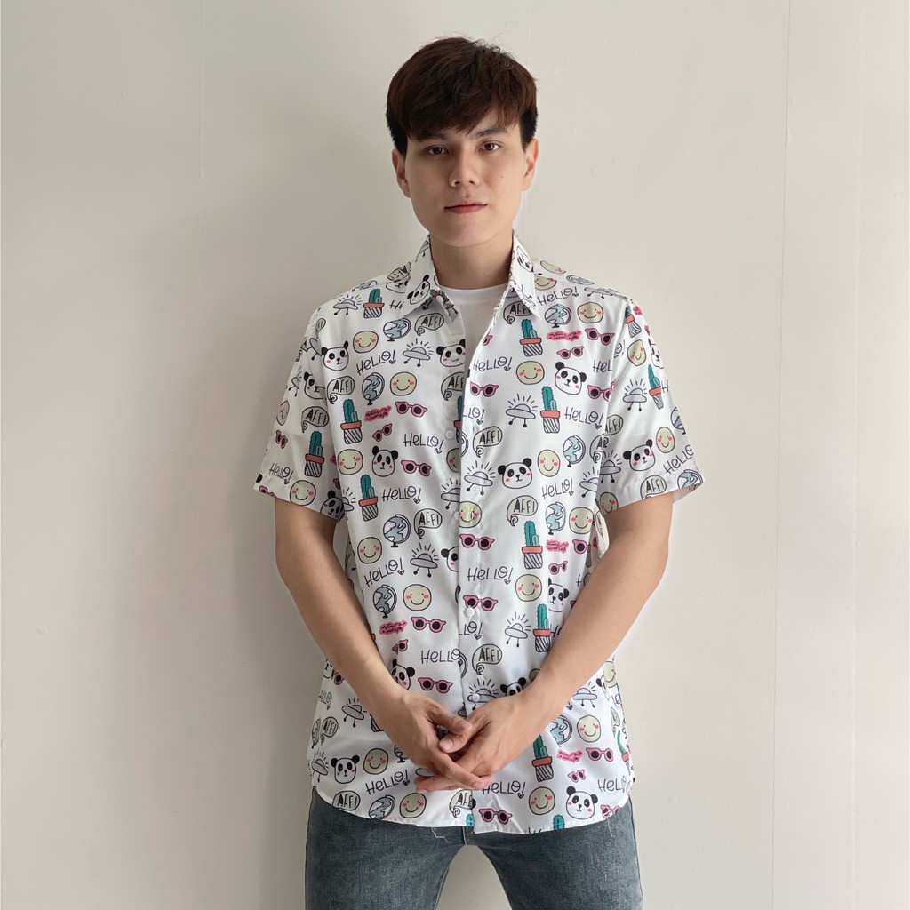 ÁO SƠ MI NAM FORM RỘNG HOẠ TIẾT ĐẶC SẮC , PHONG CÁCH 2021