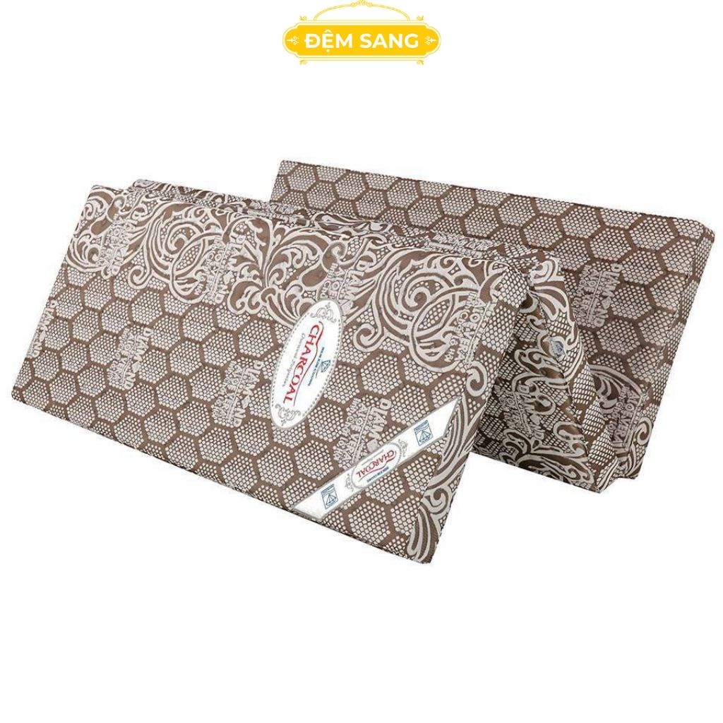Đệm bông ép than hoạt tính Charcoal chính hãng Nệm Kim Cương - BE102