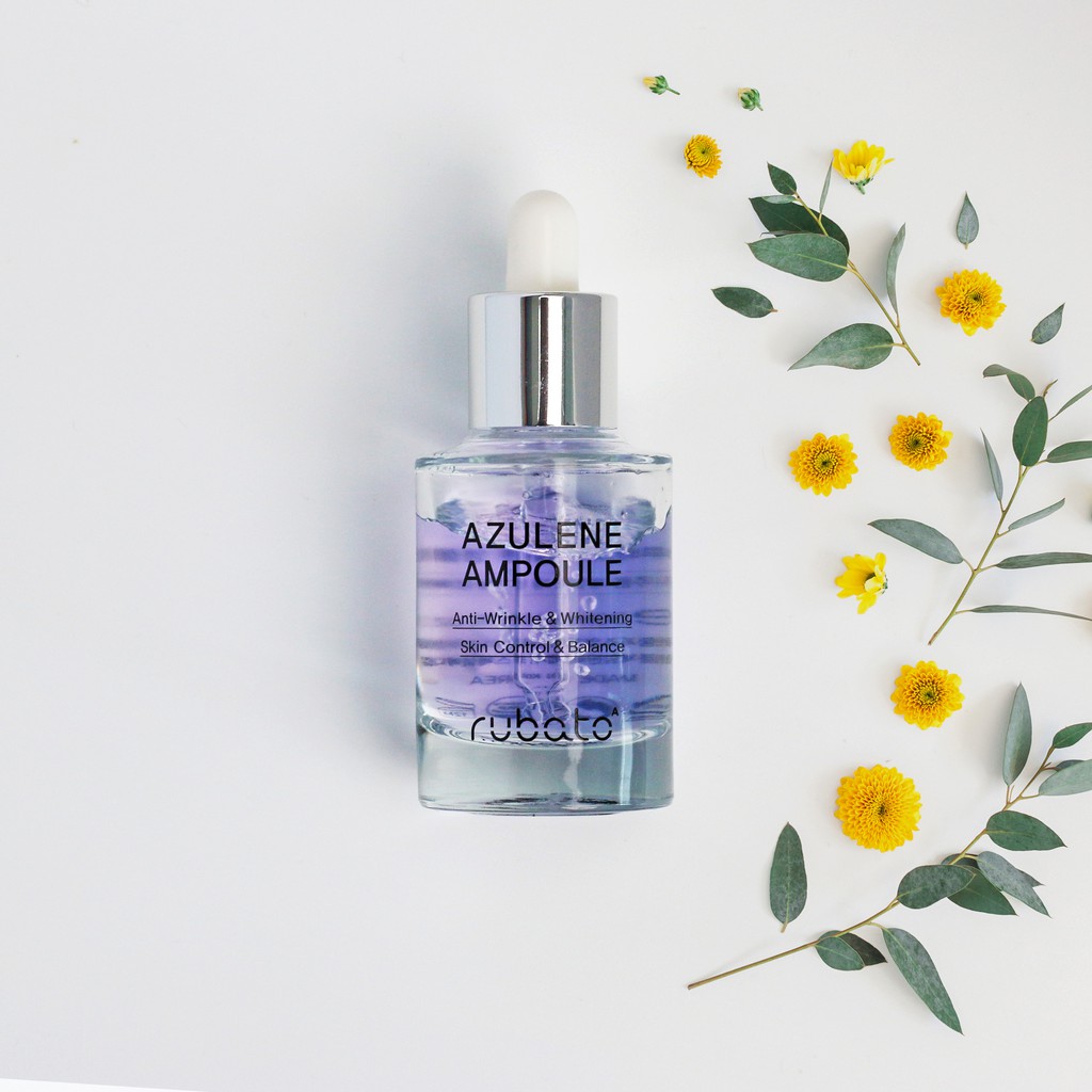 Serum Trắng Da Mờ Thâm Rubato Azulene Ampoule, Tinh Chất Collagen, Chống Lão Hóa, Giảm Khô Da , Thương Hiệu Hàn Quốc