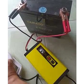 Máy nạp ắc quy 12V6A ô tô xe máy tự ngắt khi đầy