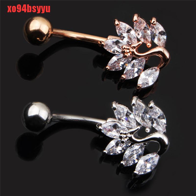 Khuyên Rốn Hình Chim Công Đính Đá Nhân Tạo Thời Trang 94bsyyu