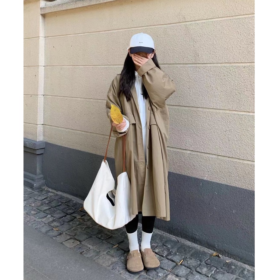 Áo khoác nữ dáng dài thời trang phong cách Hàn Quốc | BigBuy360 - bigbuy360.vn