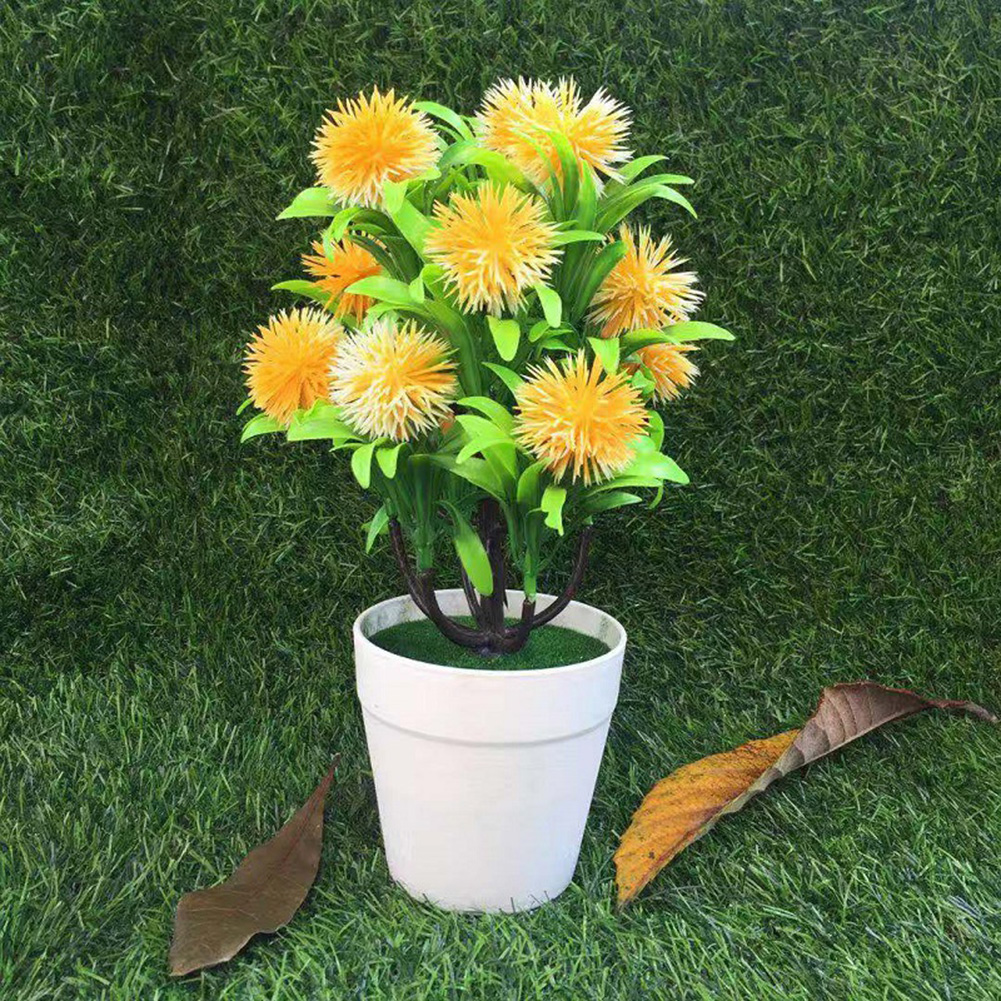 Chậu Hoa Nhân Tạo Để Bàn Trang Trí Bắt Mắt Tiện Dụng