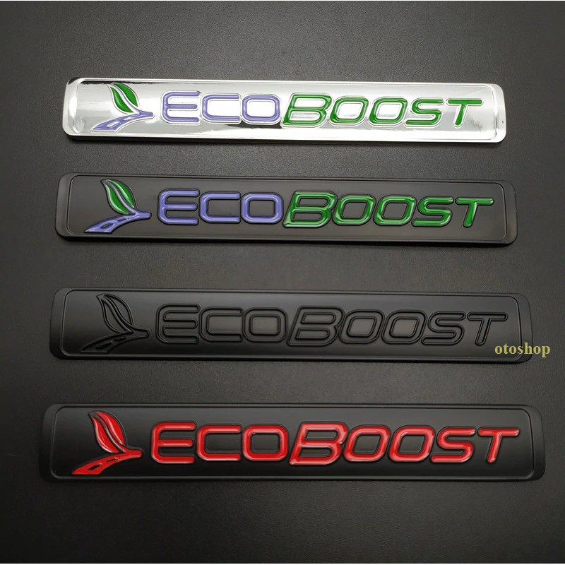 Tem chữ ECOBOOST trang trí xe