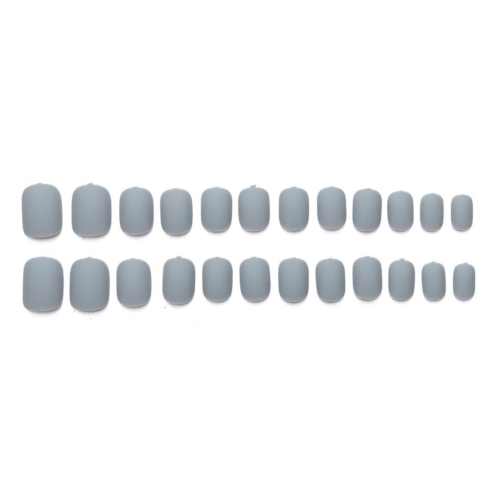 Bộ 24 Móng Tay Giả Đầu Vuông Ngắn Che Phủ Toàn Diện