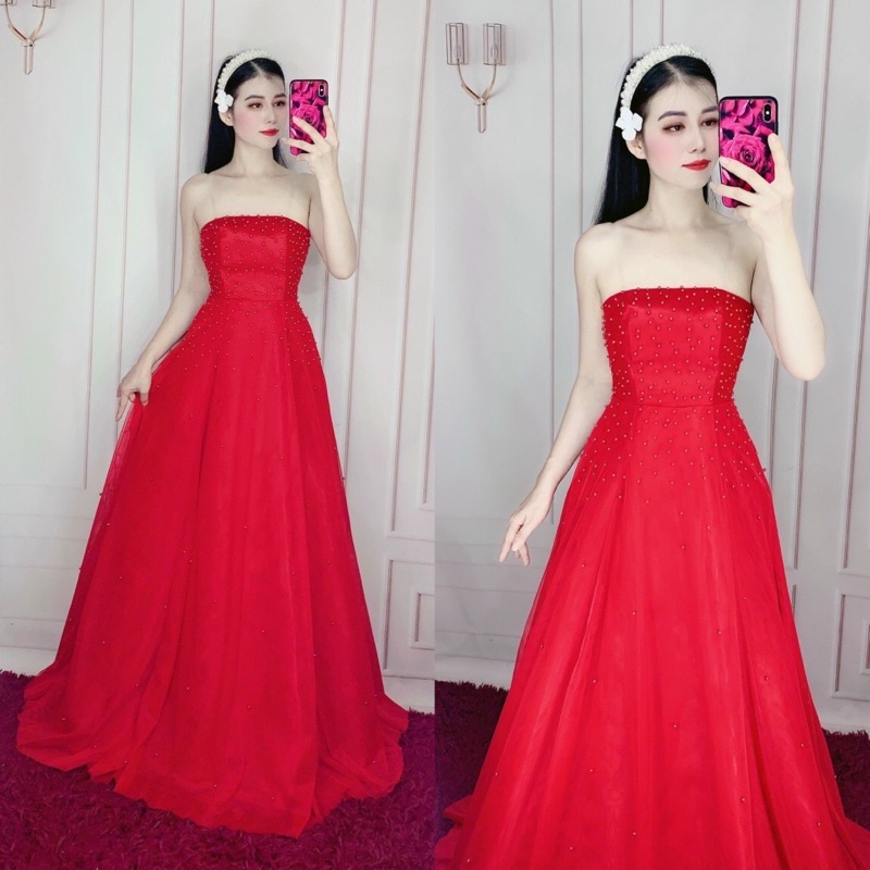 ĐẦM  2 IN1 LƯỚI XOÈ ĐÍNH HẠT KÈM CHOÀNG FULL SIZE S /m/L /XL