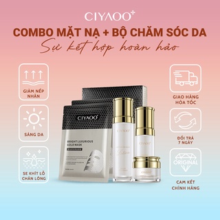 Combo Mặt Nạ Hoàng Kim + Bộ 3 Chăm Sóc Da Tiết Kiệm Ciyaoo