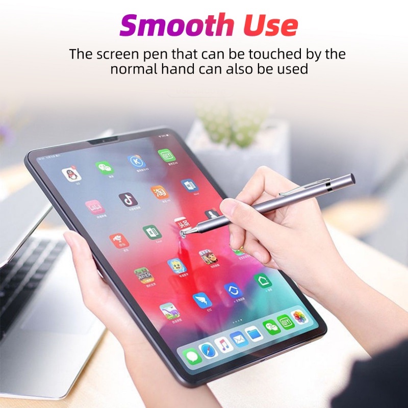 Bút cảm ứng ANKNDO điện dung bằng nhựa từ tính 2 trong 1 có đầu móc hít tiện dụng chất lượng cao