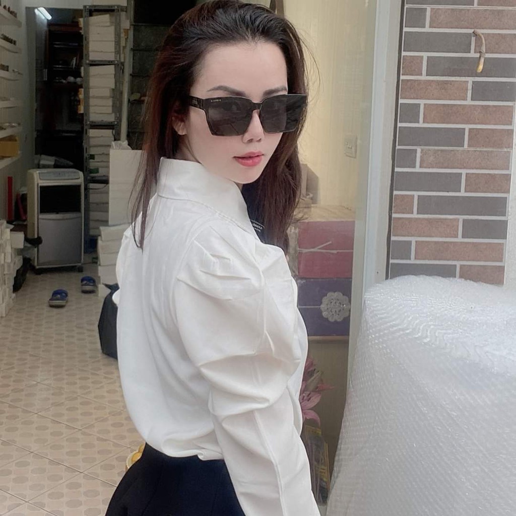 Kính thời trang nữ chống tia Uv 400 mắt vuông siêu sang chảnh - 5006 ĐEN