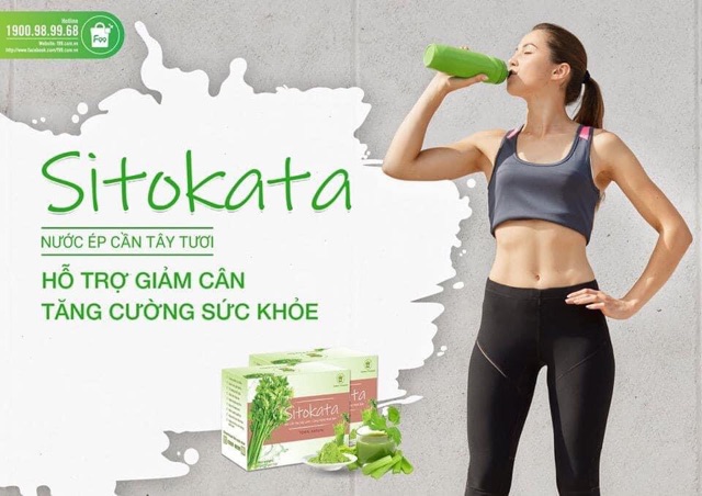 {Bán Lẻ} Bột Cần Tây Sitokata F99 (Không kèm Bình nước và Cẩm Nang)