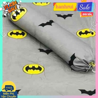 Vỏ gối ôm cotton poly 30x100cm mẫu siêu nhân