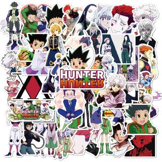 50pcs HUNTER x HUNTER Cartoon Stickers Waterproof Suitcase Laptop Japanese Anime Sticker
