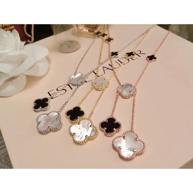 vòng cổ Mạ Vàng 18k Mặt Hình Cỏ Bốn Lá