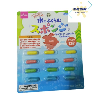 ĐỒ CHƠI VIÊN THUỐC KỲ DIỆU NỞ RA HÌNH THÚ