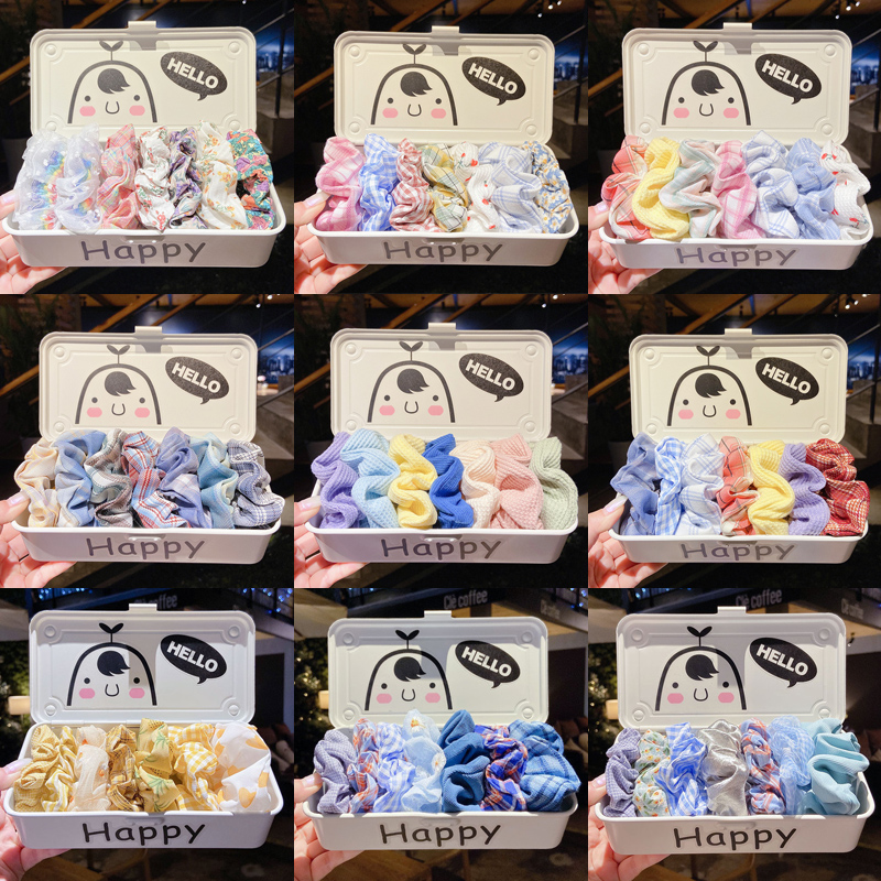 Băng Đô Co Giãn In Họa Tiết Dễ Thương Phong Cách Hàn Quốc Thời Trang Cho Nữ 7