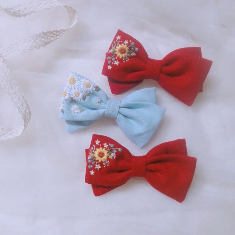 KẸP TÓC THÊU TAY HANDMADE