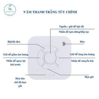 Máy Tạo Tiếng Ồn Trắng (white noise) - Dụng Cụ EASY Máy Nghe Tiếng Ồn Trắng Giúp Bé Ngủ Ngon