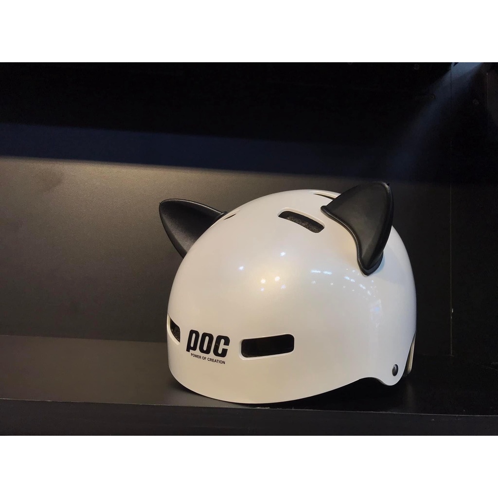 Nón bảo hiểm POC PK01 trẻ em tặng kèm tai mèo trang trí