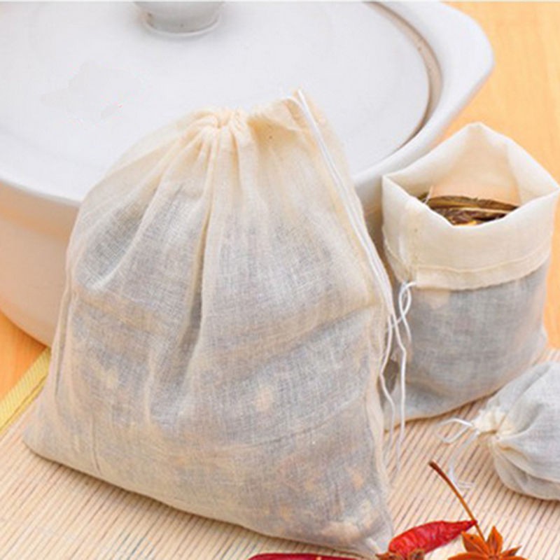 Bộ 10 túi lọc trà dây rút tiện lợi